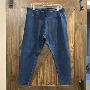 J Jill Pure Jill Indigo Ankle Leggings/ Size Large Petite